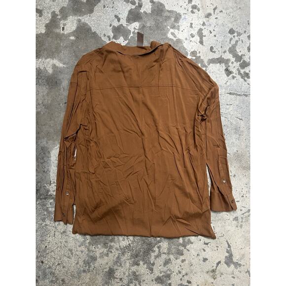 Standard James Perse Womens Oversized Button Down Shirt Size 2 - Picture 3 of 8